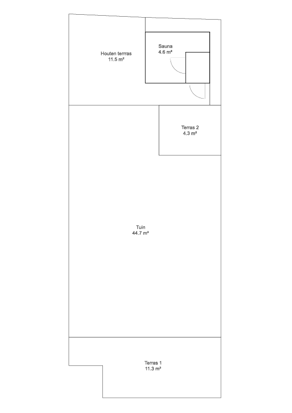 Plattegrond van de tuin