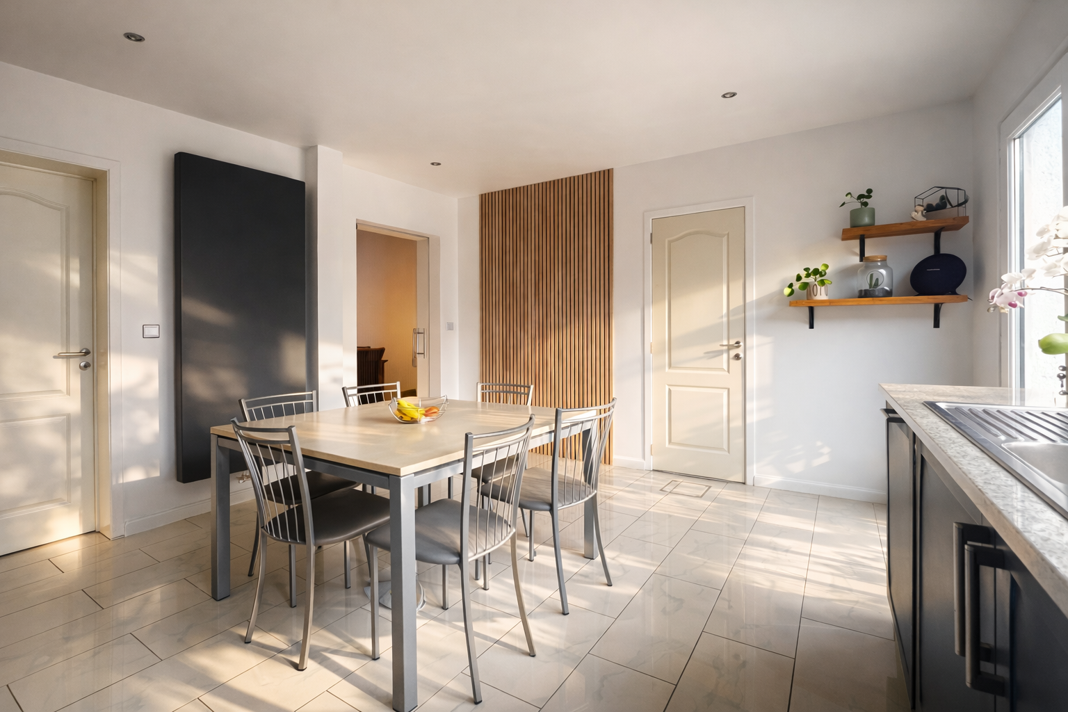 Keuken met aansluitende berging